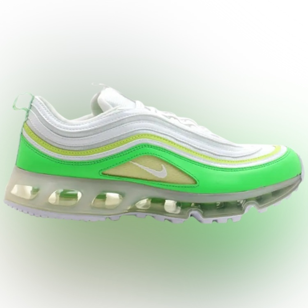 Nike Air Max ‘97 360 Radiant Green Sonic Yellow White Mens Size 9.5 NEW